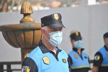Homenaje de la Banda Municipal de Música a la Policía Local y Policía Nacional  (Foto Francisco Javier Santana)